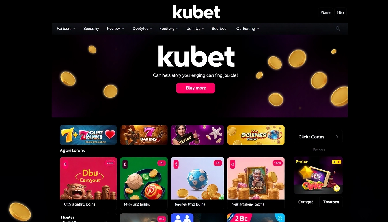 Kubet online casino platform with dynamic gameplay, highlighting trusted betting features and modern interface for users.