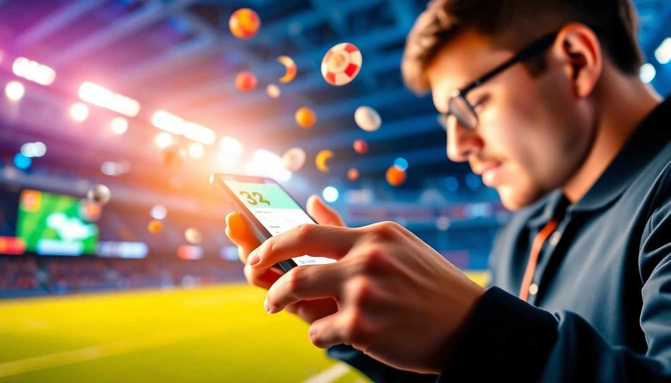 Mahadev Book logo on a smartphone screen showing live sports betting for quick, secure wagering in India.