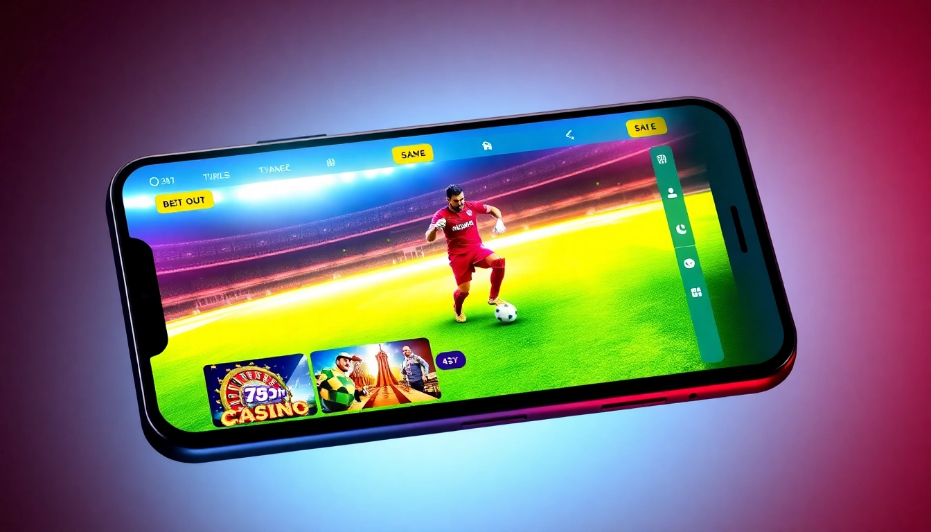 Gold365 platform showing live sports betting and casino gaming on a mobile device, emphasizing trust and excitement for Indian users.