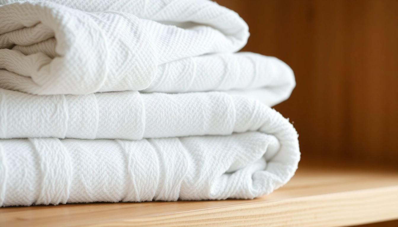High-quality cotton towels showcasing softness and absorbency, perfect for bathroom luxury and daily use.