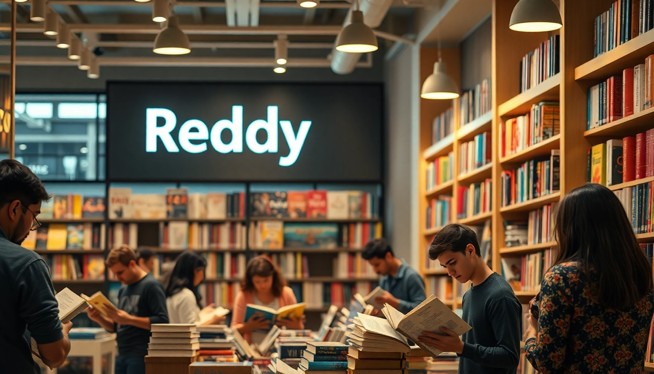 Reddy Book displayed in a bright bookstore setting, attracting readers with its eye-catching cover and appealing arrangement.