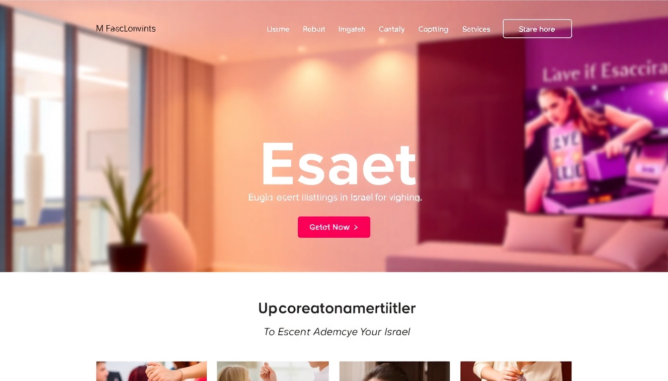 Visually appealing website homepage of httpsescortisraelxxx.online showcasing stylish Escort
