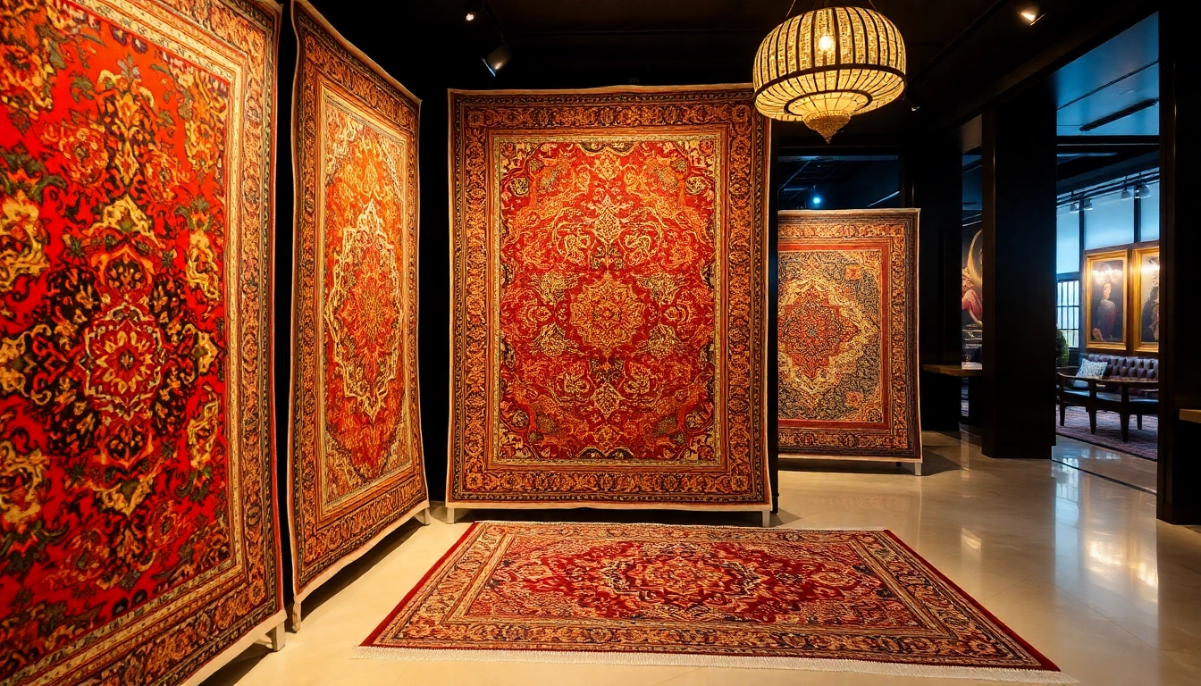 Showcase of authentic Tappeto persiano Milano in a luxurious setting highlighting fine
