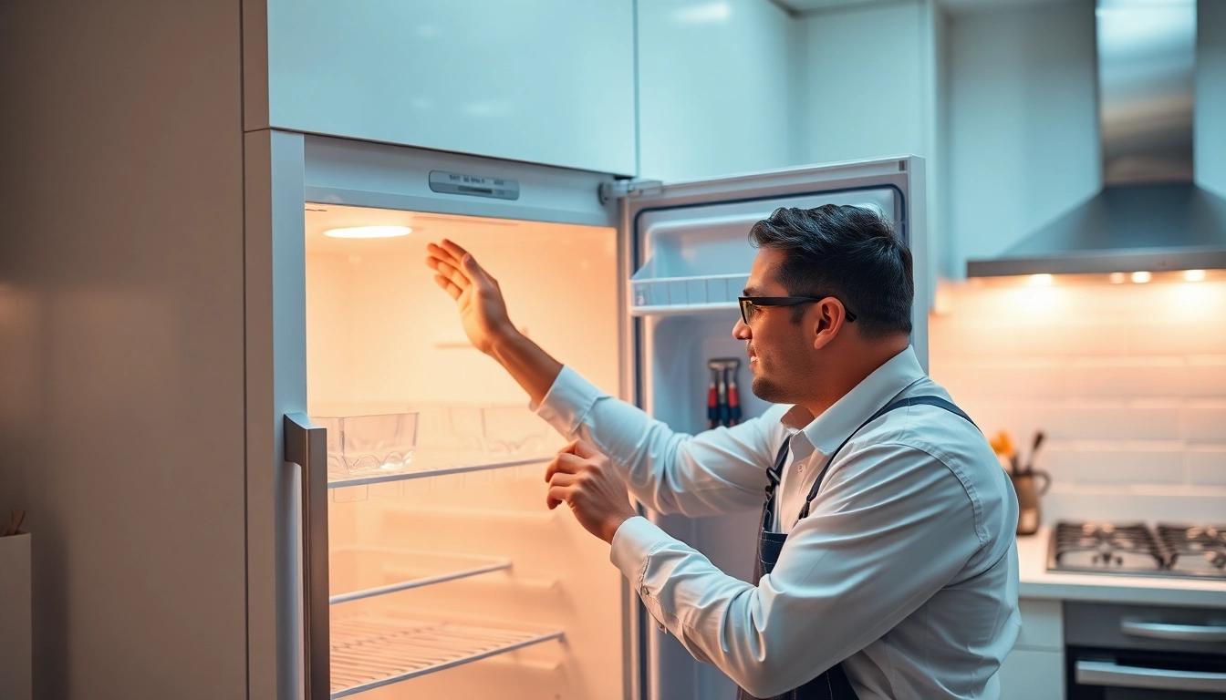 Appliance repair Hamilton experts fixing refrigerators in a modern kitchen to ensure quick and